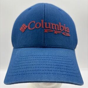 Columbia PFG Mesh Trucker Flexfit Large/XL Fishing Men’s Blue/White Fitted Hat